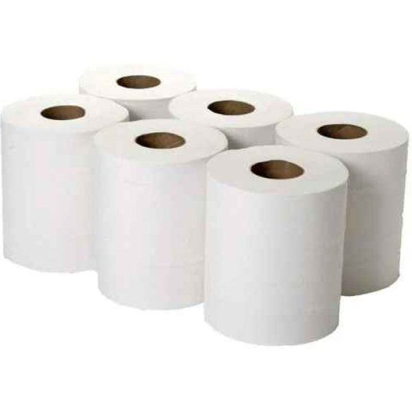 Centre Pull Rolls 1 Ply WHITE  195mm x 300m X 6