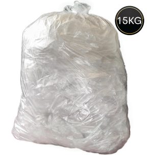 Premium Refuse Sack Diamond CLEAR 18x29x38" 15KG X 200