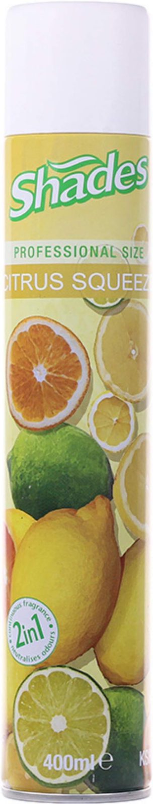 Shades Aerosol Citrus Squeeze Air Freshener 400ML X 12