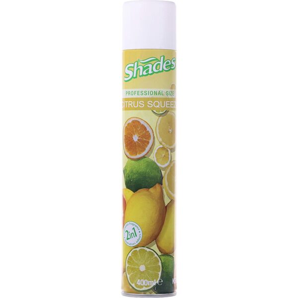 Shades Aerosol Citrus Squeeze Air Freshener 400ML X 12