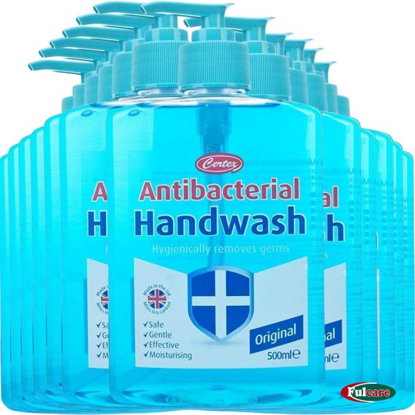 Certex Handwash Antibacterial Soap BLUE 500ML X 12