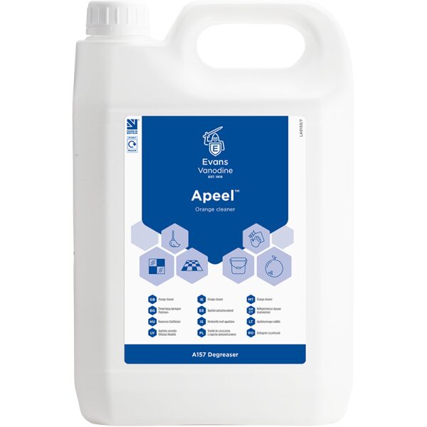 Evans Apeel ORANGE Neutral Hard Surface Cleaner 5LTR