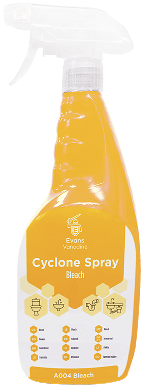 Evans Cyclone Spray With Bleach 750ML X 12 Evans Cyclone Spray With Bleach 750ML X 12