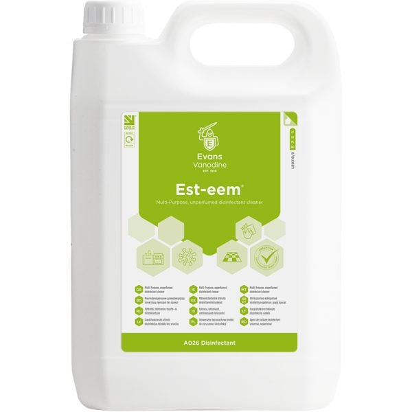 Evans Esteem Unperfumed Cleaner Sanitiser 5LTR