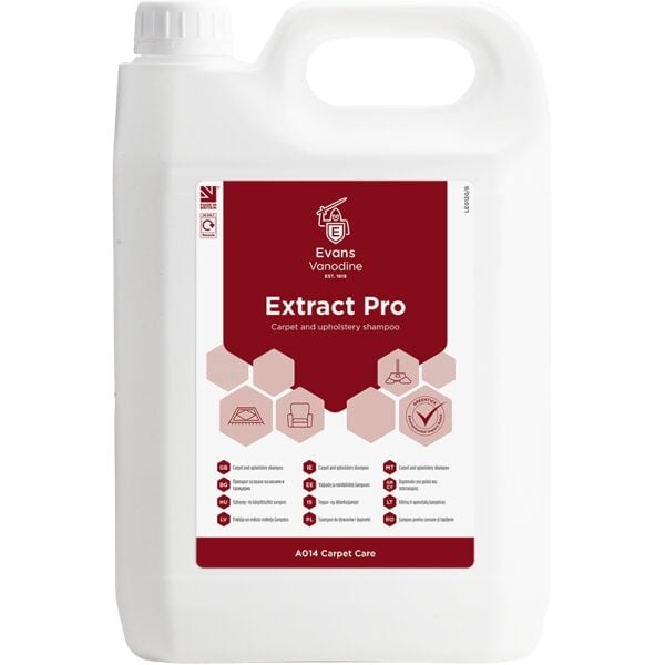 Evans Extract Pro Carpet And Upholstery Shampoo 5LTR