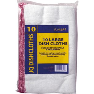 JQ Dishcloths RED Large 30x40CM X 10