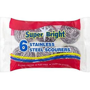 InactiveSuper Bright Stainless Steel Scourer 6 X 10