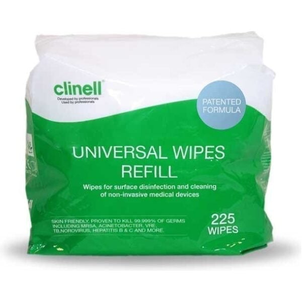 Clinell Universal Wipes Bucket Refill 1 X 225