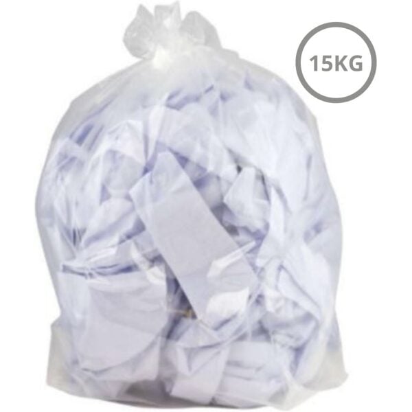 Refuse Sack Diamond Premium Heavy Duty CLEAR 18x29x38" 15KG X 200