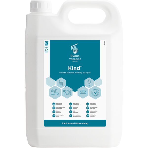 Evans Kind General Purpose Washing Up Liquid 5LTR