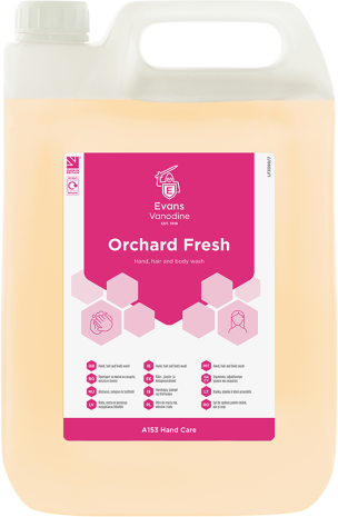Inactive Evans Orchard Fresh Refreshing Hand, Hair And Body Wash 5LTR
