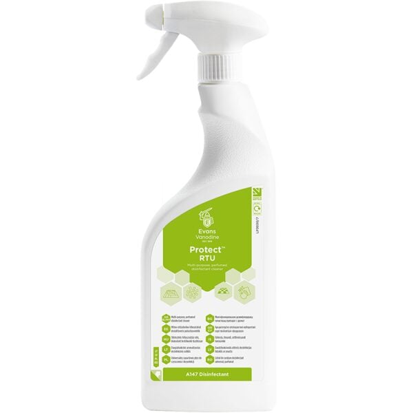 Evans Protect RTU Disinfectant Cleaner 750ML X 6