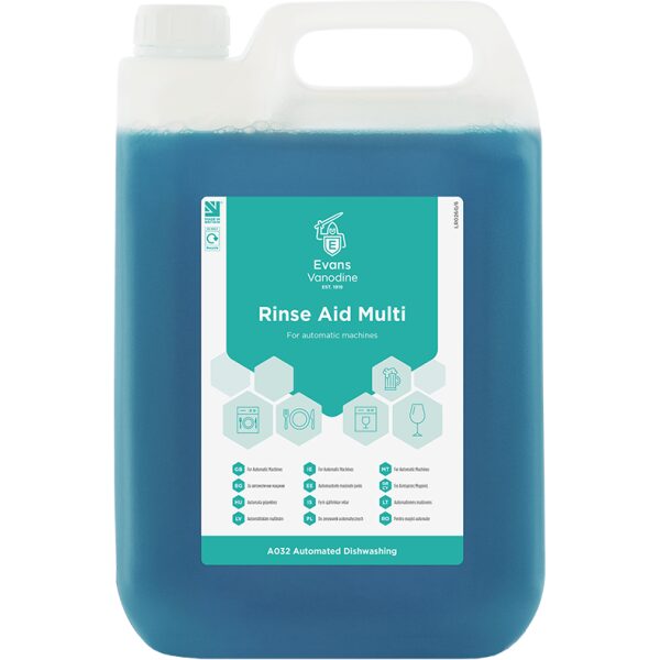 Evans Rinse Aid Multi For Automatic Machines 5LTR