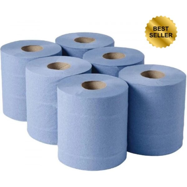 Centre Pull Rolls 2 Ply BLUE Standard 17.5cmx150m X 6