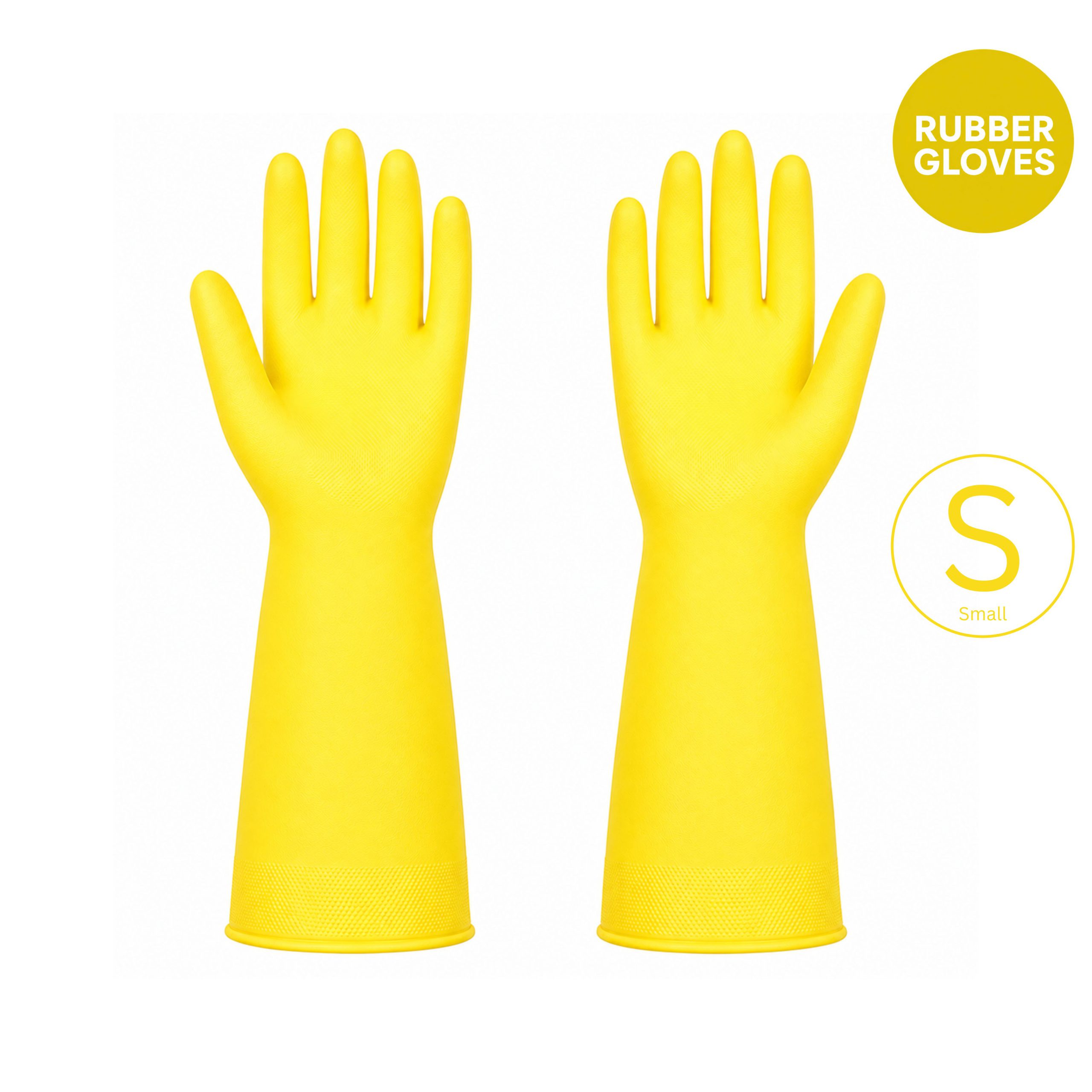 Household Rubber Gloves YELLOW Small Household Rubber Gloves YELLOW Small