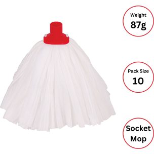 Big White T1D Socket Mop RED 87g X 10