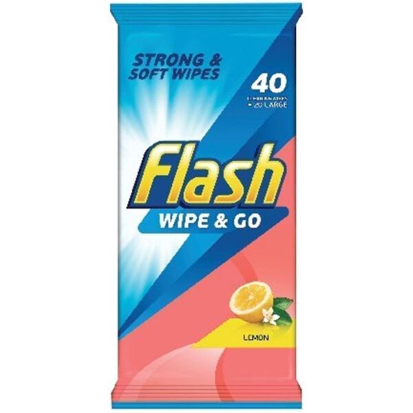 Flash Wipes Lemon 60 X 2