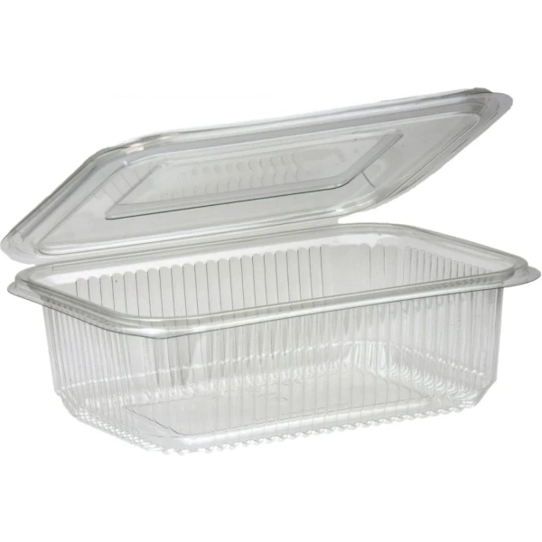 Salad Hinged Containers Plastic 1000CC X 200