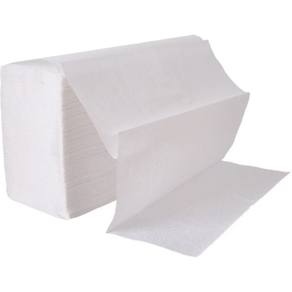 inactHand Towels 2 PLY Z-Fold WHITE HY 23cm X 23cm X 3000