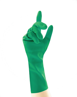Inactive Household Rubber Gloves GREEN Extra Large