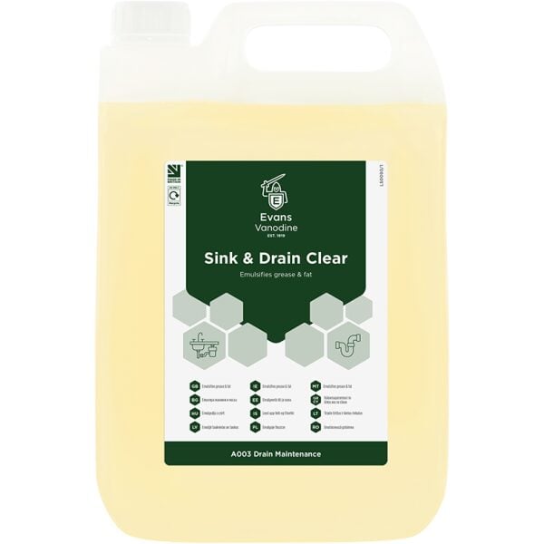 Evans Sink And Drain Clear 5LTR