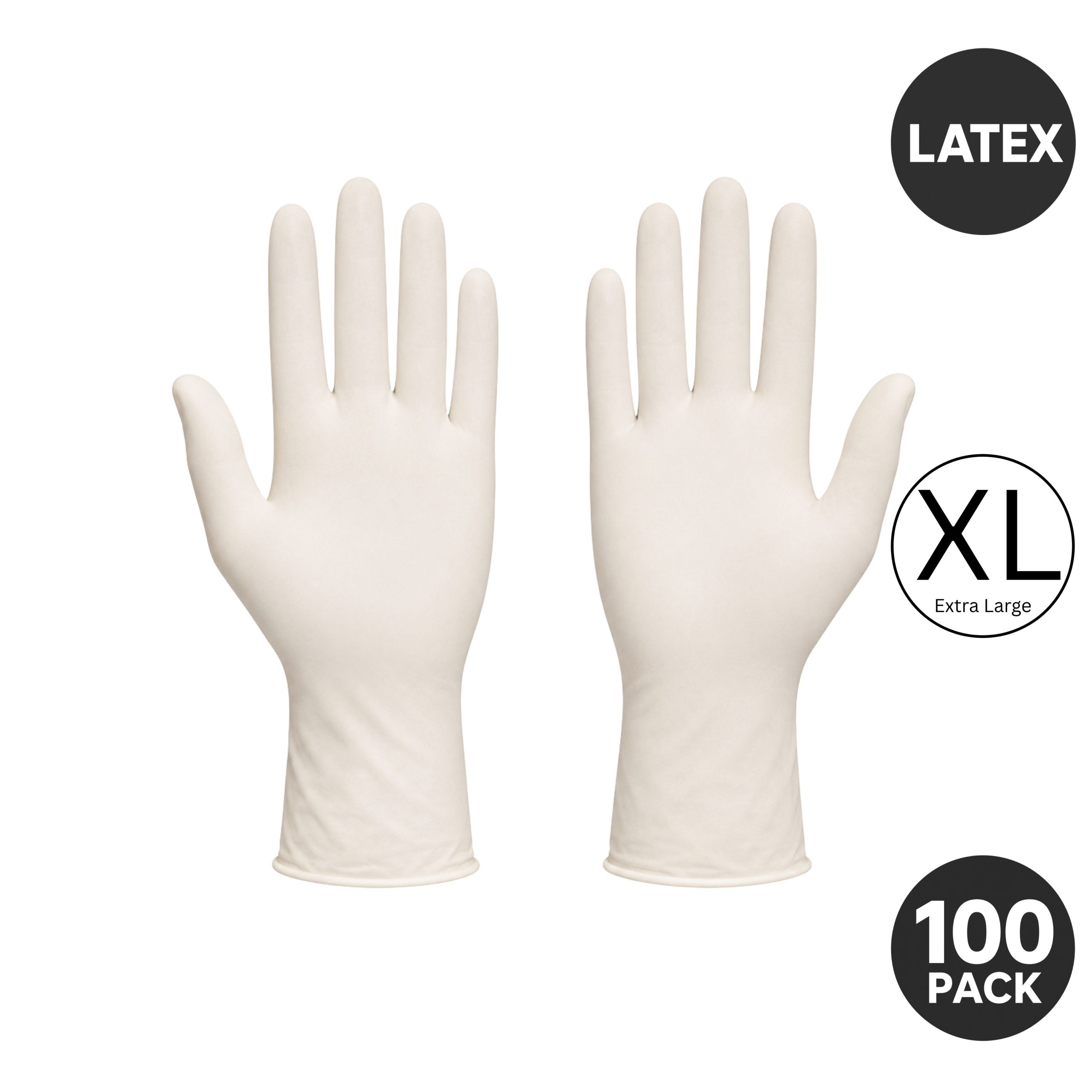 Latex Gloves Powder Free Extra Large X 100 Latex Gloves Powder Free Extra Large X 100