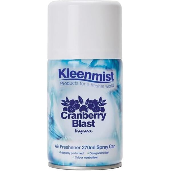 Kleenmist Aerosol Refill Cranberry 270ML X 12