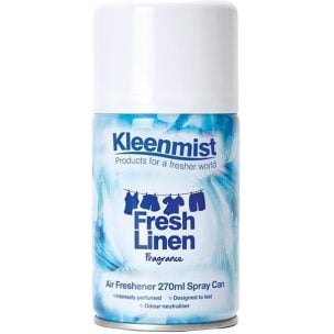 Kleenmist Aerosol Refill Fresh Linen Powder 270ML X 12