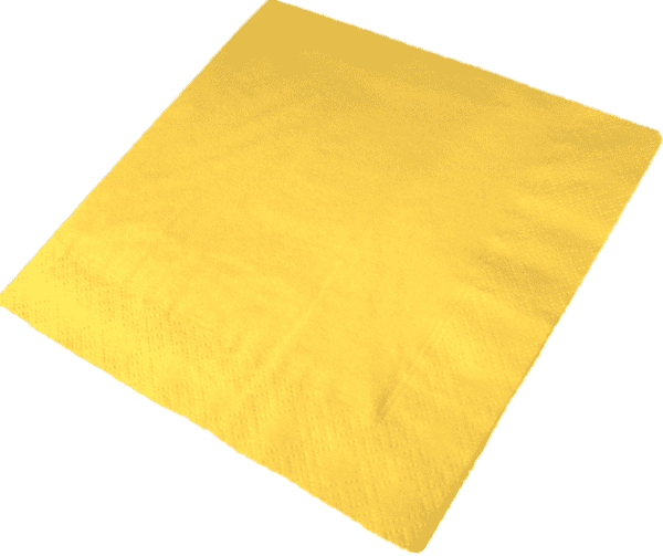 Napkin 2 Ply YELLOW 33CM 20 X 100