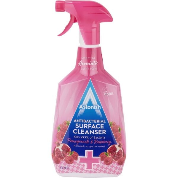 Astonish Antibacterial Surface Cleanser Pom & Rasp 750ML X 12