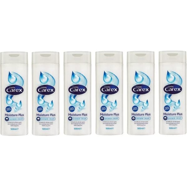 Carex Shower Cream Moisture Plus 6 X 500ML