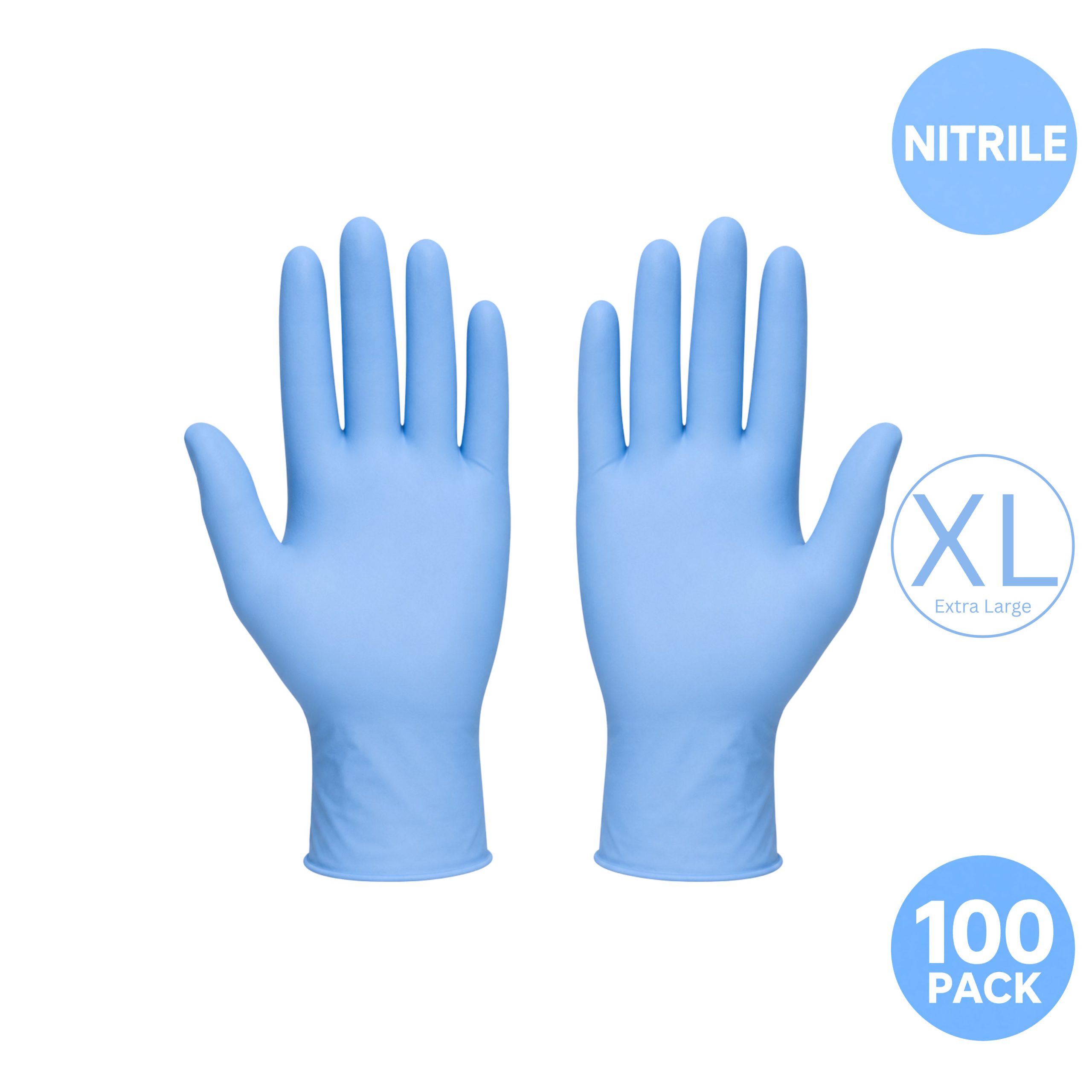 Nitrile Gloves Powder Free BLUE Extra Large X 100 Nitrile Gloves Powder Free BLUE Extra Large X 100