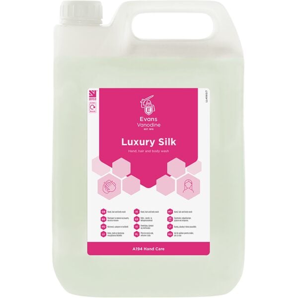 Evans Luxury Silk Hand Wash 5Ltrs