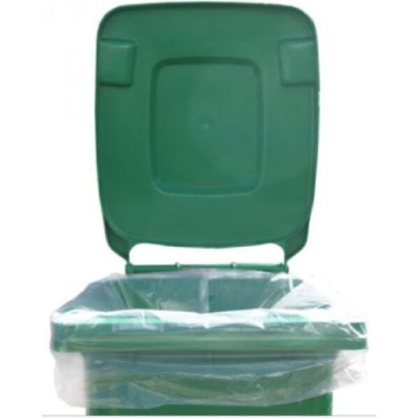 Wheelie Bin Bags CLEAR 30x46x54"Box 100