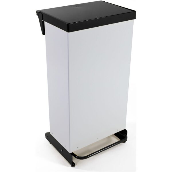 Step On Pedal Bin Enclosed Fire Retardant BLACK 65LTR