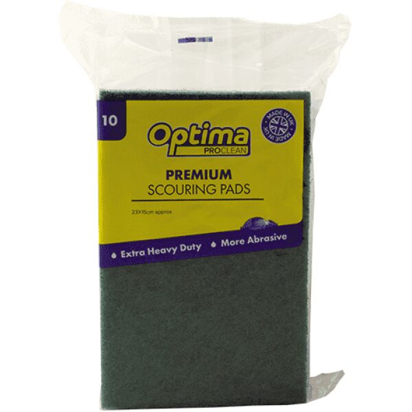 Proclean PREMIUM Heavy Duty Scouring Pads GREEN X 10