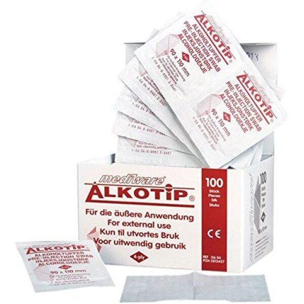 AlKotip Pre-Injection Swab 100 Pack