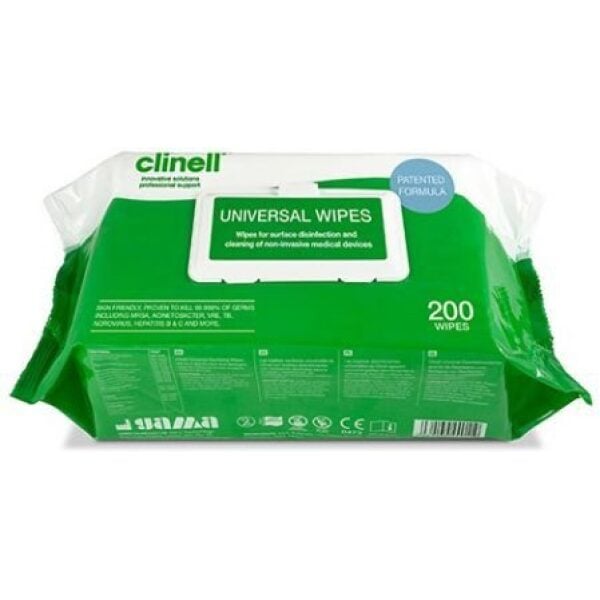 Clinell Universal Wipes Clip Pack 1 X 200