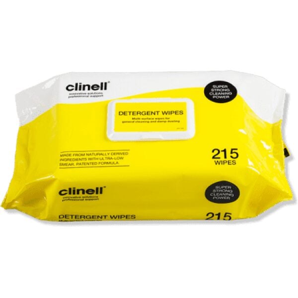 Clinell Detergent Wipes Clip Pack 1 X 215