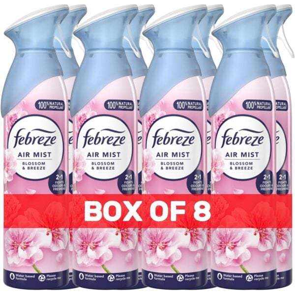 Febreze Air Mist Blossom Breeze 185ML X 8