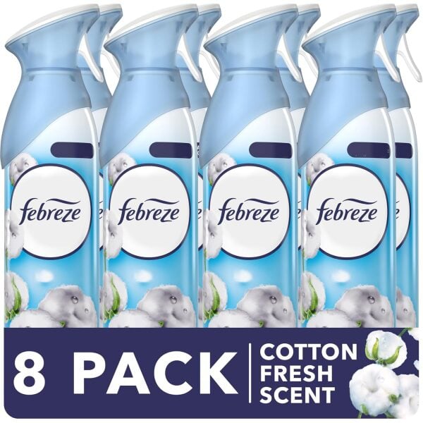 Febreze Air Mist Cotton Fresh 185ML X 8