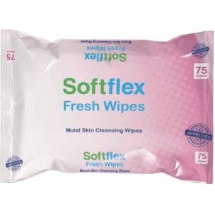 Softflex Patient Wet Wipes Large 20x24CM 75 X 24