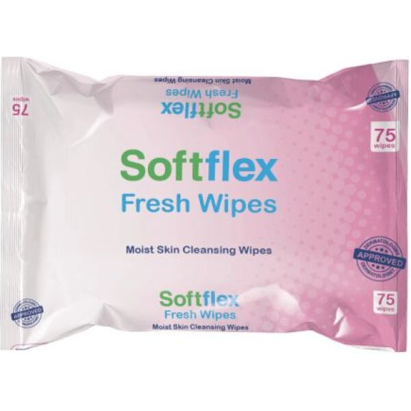 Softflex Patient Wet Wipes Large 20x24CM 75 X 24