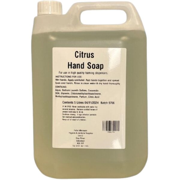 Fulclean Citrus Foam Hand Soap 5LTR