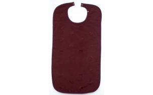 Adult Cloth Bib Washable MAROON 90x45CM