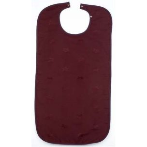 Adult Cloth Bib Washable MAROON 90x45CM